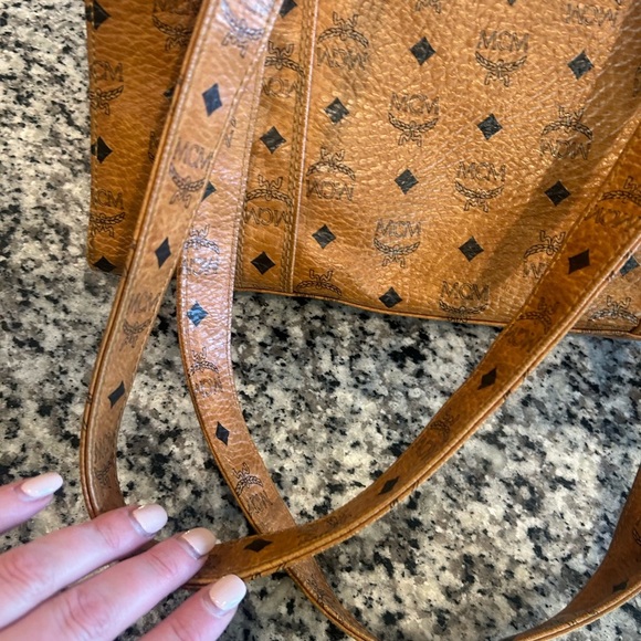 MCM Logo Monogram Tote Bag - Picture 4 of 16